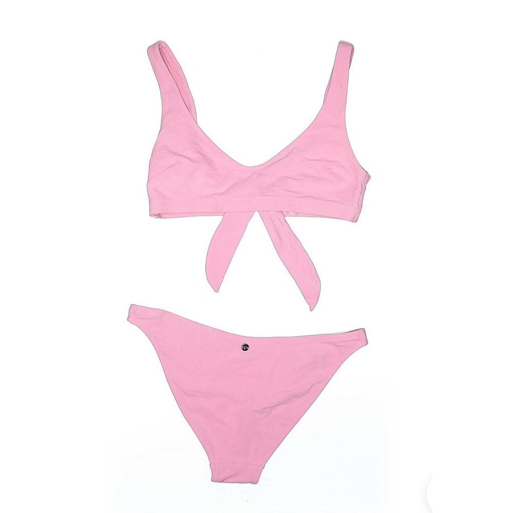 Understatement Pink Scoop Bikini Top And Bottoms Set Candy Pink M - Picture 5 of 5
